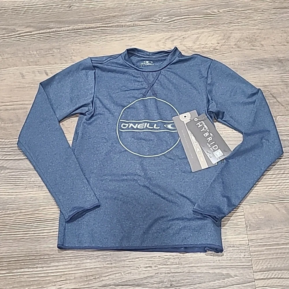 O'Neill Hybrid LS Surf Shirt - Deep Sea Size 4